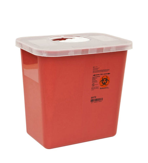 Sharps Containers with Rotor Opening Lid