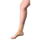 Body Sport Slip On Ankle Compression Open Toe Open Heel Beige Latex Free