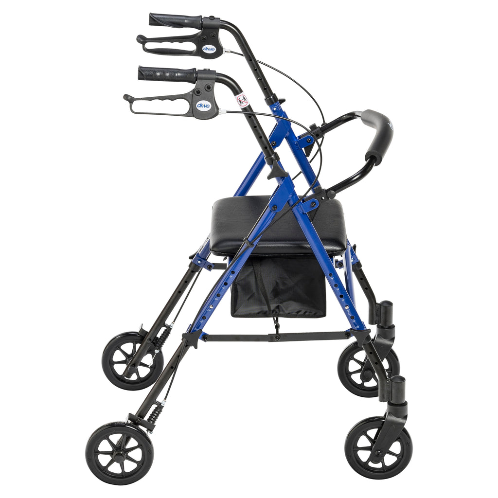 Drive Medical Rollator Rolling Walker with 6-in Wheels, Fold Up