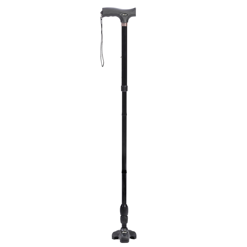 Heavy Duty Lightweight Adjustable Folding Cane with T-Handle