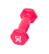 CanDo Vinyl Coated Dumbbell, Pink (1 lb), Each