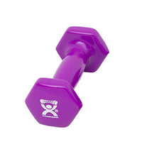 CanDo Vinyl Coated Dumbbell, Violet (2 lb), Each