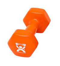 CanDo Vinyl Coated Dumbbell, Orange (10 lb), Each