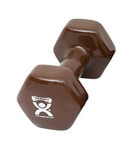 CanDo Vinyl Coated Dumbbell, Brown (20 lb), Each