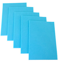 CanDo Memory Foam with PSA, Blue, 1/4" x  8" x 12", Pack of 5