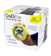 CanDo WaTE Ball - Hand-held Size - Yellow - 5" Diameter - 2.2 lb