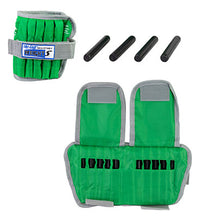 The Adjustable Cuff ankle weight - 5 lb - 10 x 0.5 lb inserts - Green - pair
