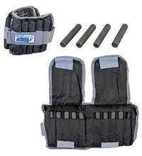 The Adjustable Cuff ankle weight - 20 lb - 20 x 1 lb inserts - Black - pair