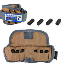 The Adjustable Cuff pediatric ankle weight - 2 lb - 12 x 0.17 lb inserts - Tan - pair