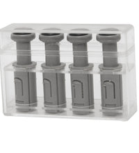 Digi-Flex Multi, 4 Additional Finger Buttons with Box - Silver (XX-Heavy)