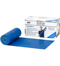 CanDo Low Powder Exercise Band - 6 yard roll - Blue - heavy