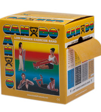 CanDo Low Powder Exercise Band - 50 yard roll - Gold - xxx-heavy