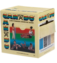 CanDo Low Powder Exercise Band - 25 yard roll - Tan - xx-light