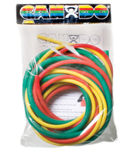 CanDo Low Powder Exercise Tubing Pep Pack - Easy with Yellow, Red, and Green tubing