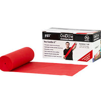 CanDo Latex Free Exercise Band - 6 yard roll - Red - light