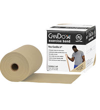 CanDo Latex Free Exercise Band - 25 yard roll - Tan - xx-light