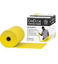 CanDo Latex Free Exercise Band - 25 yard roll - Yellow - x-light