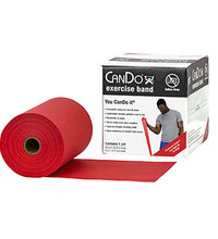 CanDo Latex Free Exercise Band - 25 yard roll - Red - light