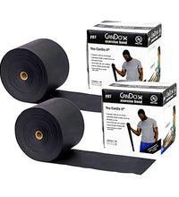 CanDo Latex Free Exercise Band - 100 yard (2 x 50 yard rolls) - Black- x-heavy