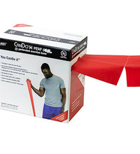 CanDo Latex Free Exercise Band - 100 yard Perf 100 roll - Red - light