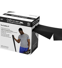 CanDo Latex Free Exercise Band - 100 yard Perf 100 roll - Black - x-heavy