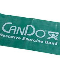 CanDo Latex Free Exercise Band - 5' length - Green - medium