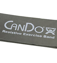 CanDo Latex Free Exercise Band - 5' length - Silver - xx-heavy