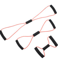 CanDo Tubing BowTie Exerciser - 3-piece set (14", 22", 30"), red