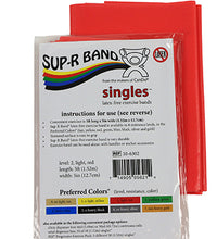 Sup-R Band Latex Free Exercise Band - 5 foot Singles, Red - light