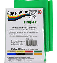 Sup-R Band Latex Free Exercise Band - 5 foot Singles, Green - medium