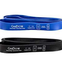 CanDo Intensity Loop, Set of 2: Blue (Heavy), 50 - 70 lb and Black (X-Heavy), 60 - 90 lb