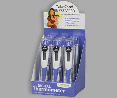 9-Piece 9- Second Flex-Tip Thermometer Display