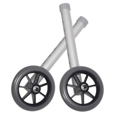 Walker Wheels 5 Fixed With Rear Glide Caps (pair)