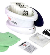 WaxWel Paraffin Bath - Standard Unit Includes: 65 Liners, 1 Mitt, 1 Bootie and 6 lb Unscented Paraffin