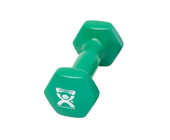 CanDo Vinyl Coated Dumbbell, Green (3 lb), Each