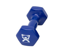 CanDo Vinyl Coated Dumbbell, Blue (5 lb), Each