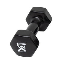 CanDo Vinyl Coated Dumbbell, Black (8 lb), Each