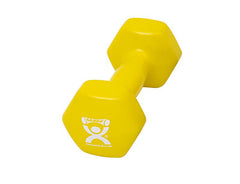 CanDo Vinyl Coated Dumbbell, Yellow (9 lb), Each