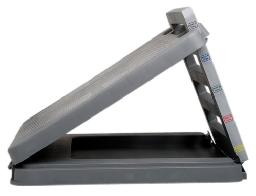 FabStretch 4-Level Incline Board - Heavy Duty Plastic - 5, 15, 25, 35 Degree Elevation - 14" x 14" Surface