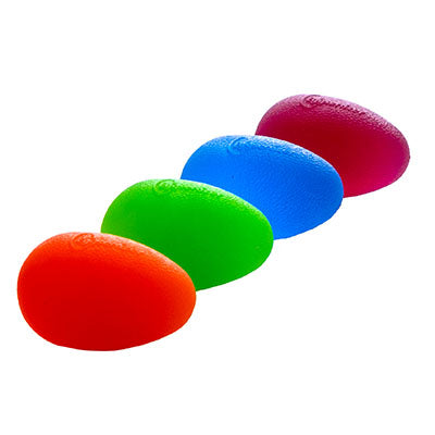 Eggsercizer Hand Exerciser, 4-Piece Set (1 ea: Orange, Green, Blue, Purple)