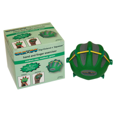 CanDo Digi-Extend n' Squeeze Hand Exerciser - Large - Green, moderate