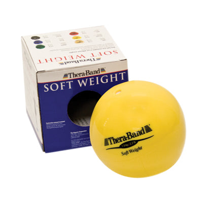 TheraBand Soft Weights ball - Yellow - 1 kg, 2.2 lb