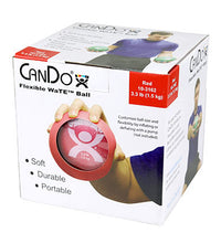 CanDo WaTE Ball - Hand-held Size - Red - 5" Diameter - 3.3 lb