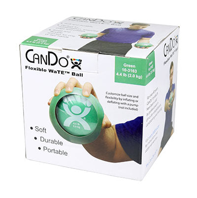 CanDo WaTE Ball - Hand-held Size - Green - 5" Diameter - 4.4 lb