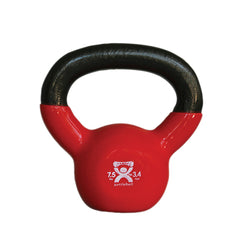 CanDo vinyl-coated kettlebell - Red - 7.5 lb