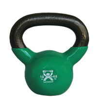 CanDo vinyl-coated kettlebell - Green - 10 lb