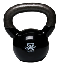 CanDo vinyl-coated kettlebell - Black - 20 lb