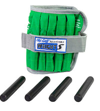 The Adjustable Cuff ankle weight - 5 lb - 10 x 0.5 lb inserts - Green - each