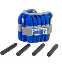 The Adjustable Cuff ankle weight - 10 lb - 20 x 0.5 lb inserts - Blue - each