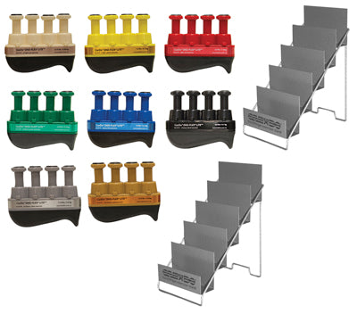 Digi-Flex LITE - Set of 8 (1 each: tan, yellow, red, green, blue, black, silver, gold) with 2 Metal Stands